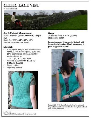 Celtic Lace Vest