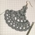 102. Black openwork earrings