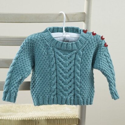 630 Martius Baby Pullover - Jumper Knitting Pattern for Babies in Valley Yarns Valley Superwash