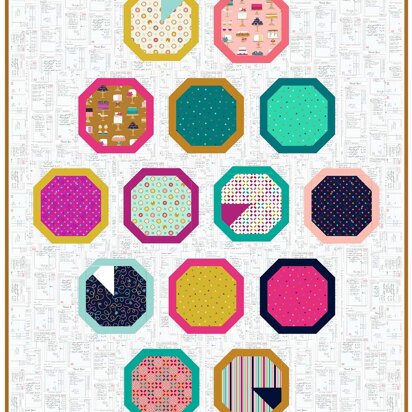 Michael Miller Fabrics Slice of the Pie Quilt - Downloadable PDF