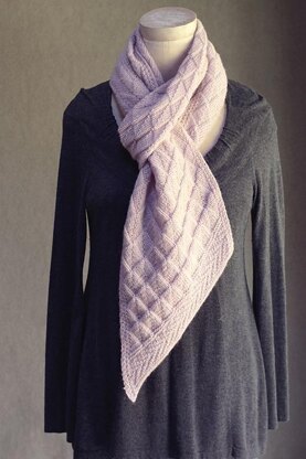 Slanted Gansey scarf