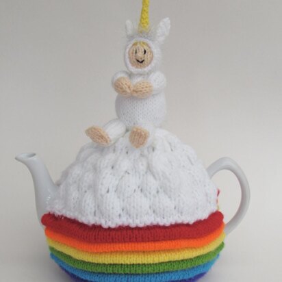 Unicorn Over the Rainbow Tea Cosy