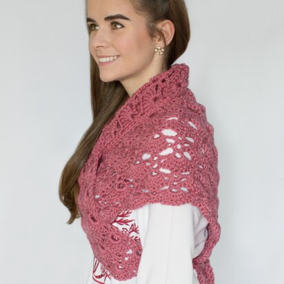 Budding Orchid Scarf and Shawl