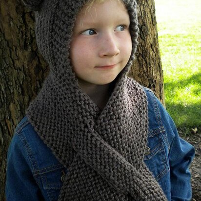 Super Easy Hooded Scarf