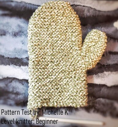 Mommy and Me 100% Cotton Knitted Oven Mitt