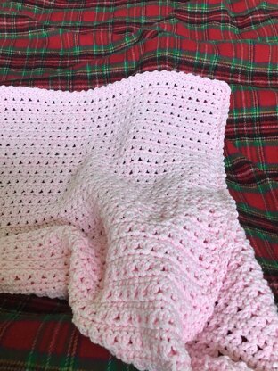 pink baby blanket