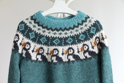 PUFFIN Icelandic Bird Sweater for Adults and Kids