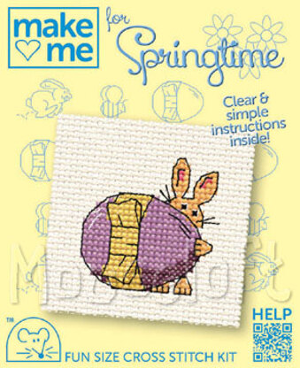 Mouseloft Make Me for Springtime Easter Egg Cross Stitch Kit - 64mm 