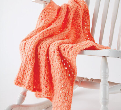 Easy Peasy Crochet Baby Blanket in Caron One Pound - Downloadable PDF