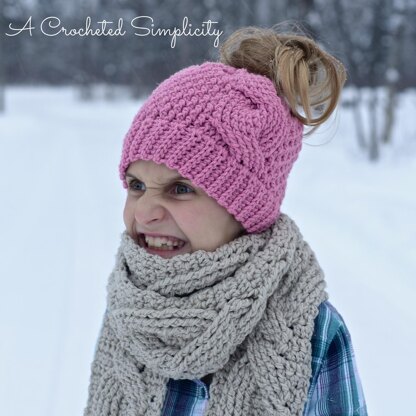 Big Bold Cabled Ponytail, Beanie & Slouch