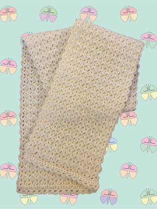 Cosy Aran Scarf with Decorative Edging