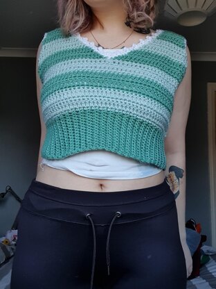 Crochet Pattern - Allara Crop Top