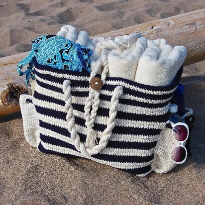 "Nautical Knots" Beach / Yarn / Tote Bag