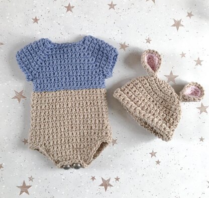 Harry & Harriet Roo Romper & Hat Set