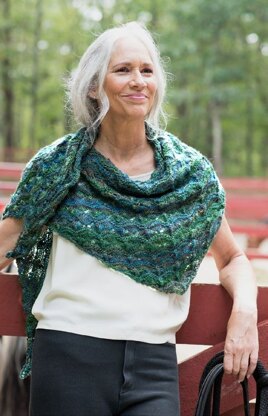 Topiary Shawl in Berroco Millefiori Light - 393-6 - Downloadable PDF