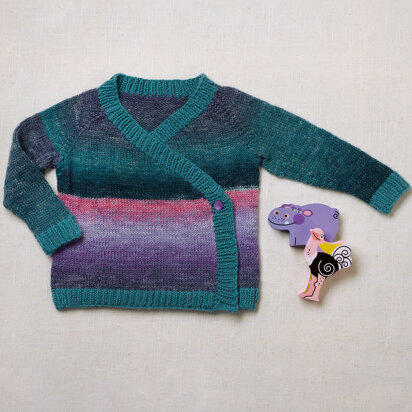 #1351 Sweetie - Cardigan Knitting Pattern for Babies in Valley Yarns Easthampton & Valley Yarns Superwash Sport