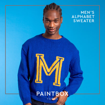 Paintbox Yarns Men's Alphabet Sweater PDF (Free)