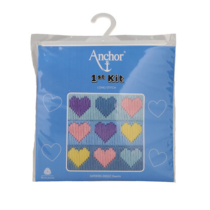 Anchor First Kit Hearts Long Stitch Kit