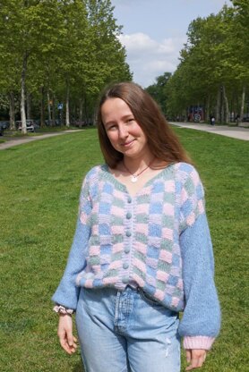 Elmer Cardigan: A Colorful and Textured Knit