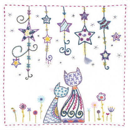 Un Chat Dans L'Aiguille Under The Stars Embroidery Kit