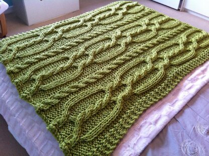 Snuggly Cable Blanket
