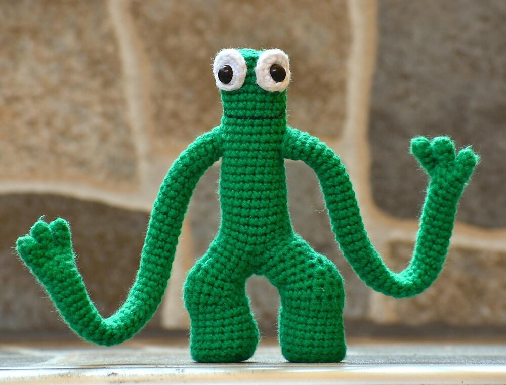 Green Rainbow Friends Roblox Amigurumi