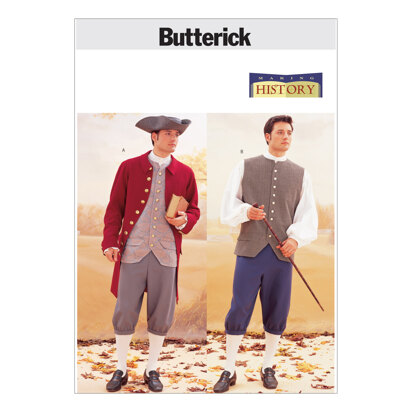 Butterick Historical Costume (Coat, Vest, Shirt, Pants and Hat) B3072 - Sewing Pattern