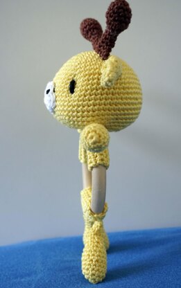 Crochet Pattern Baby Rattle Giraffe!