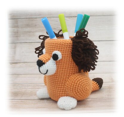 Dog Pencil Holder Crochet Pattern