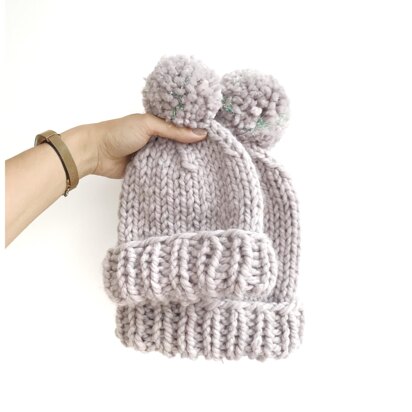 Tinsel Pompom Beanie