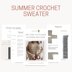 Sun - Kissed Crochet Sweater
