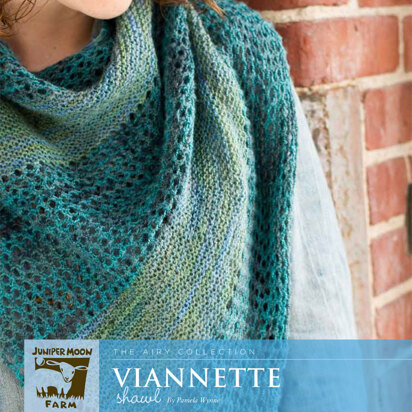 Viannette Shawl in Juniper Moon Findley Dappled - J24-03 - Downloadable PDF