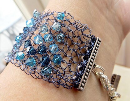 Crystal & Wire Bracelet