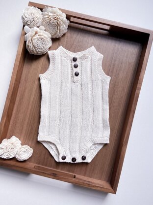 Henley Ribbed Romper