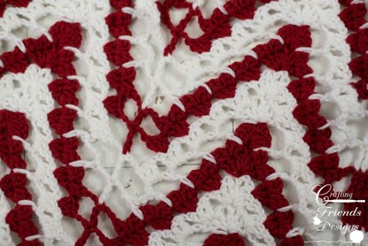 Heart to Heart Chevron Afghan