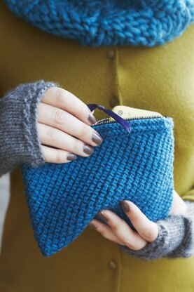 "Patrizia Pouch" - Knitting Pattern For Women in MillaMia Naturally Soft Aran