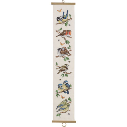 Permin Bird Garden Cross Stitch Kit - 16x88cm