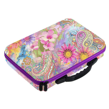 Crystal Art 30 Bottles Storage Case Paisley