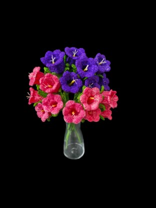 Crochet Canterbury flowers