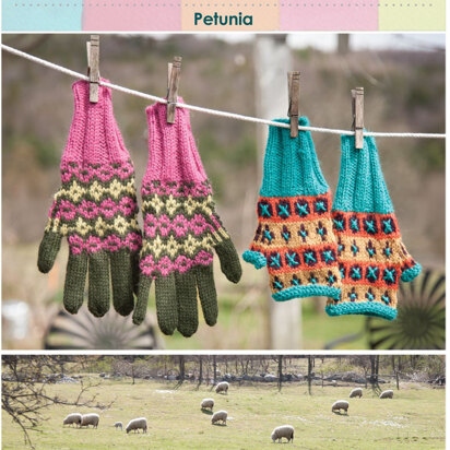 Petunia Gloves in Classic Elite Yarns Color By Kristin - Downloadable PDF