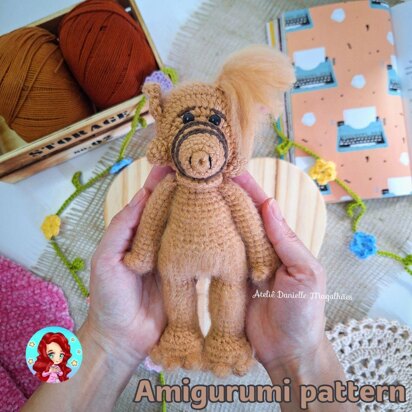 Alf, the alien Amigurumi Pattern