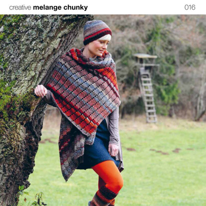 Cap, Scarf and Leg Warmers in Rico Creative Melange Chunky - 016