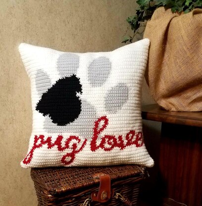 Pug Love Pillow