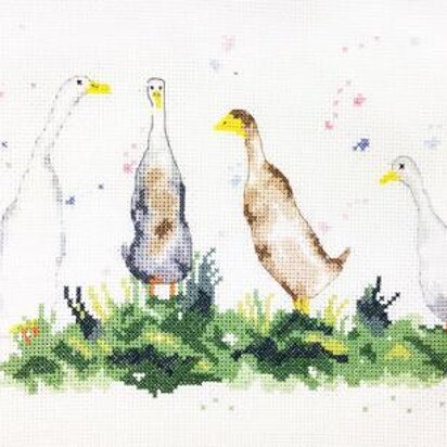 Creative World of Crafts Gaggle of Geese Cross Stitch Kit