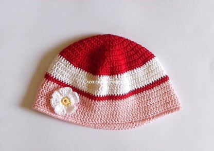 Daisy Baby Hat  hat #262