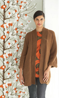 Zen Coat in Lion Brand Wool-Ease - 70714AD