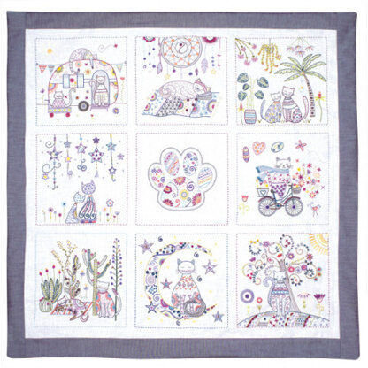 Un Chat Dans L'Aiguille A Life of Cats - Complete Embroidery Kit