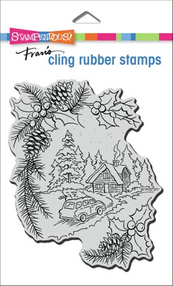 Stampendous Cling Stamp - Pine Cabin