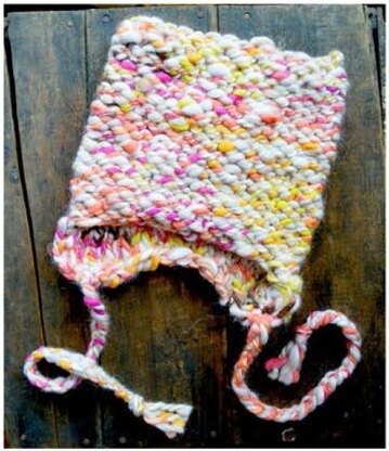 Meow Hat in Knit Collage Gypsy Garden