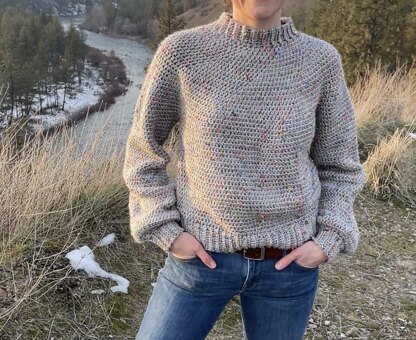 Mt Rainier Puff Sleeve Sweater